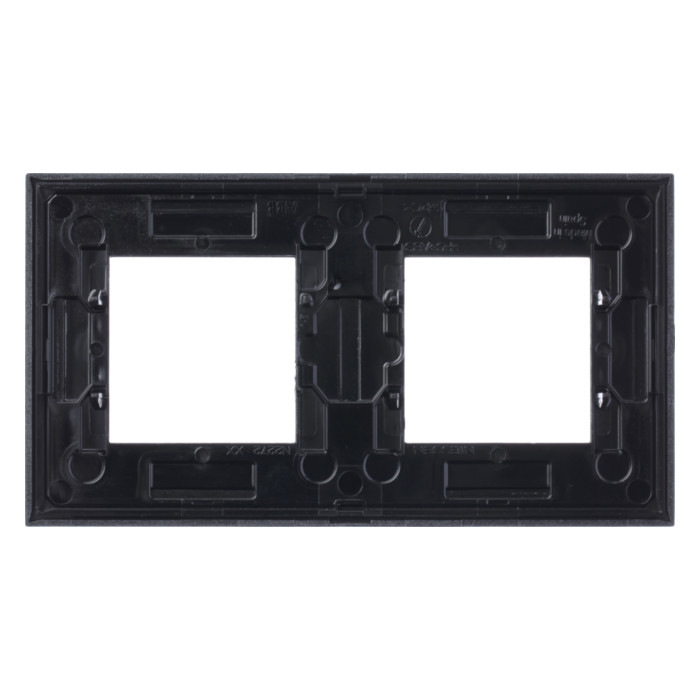 Рамка 2 поста ABB ZENIT, серебристый, 2CLA227200N1301