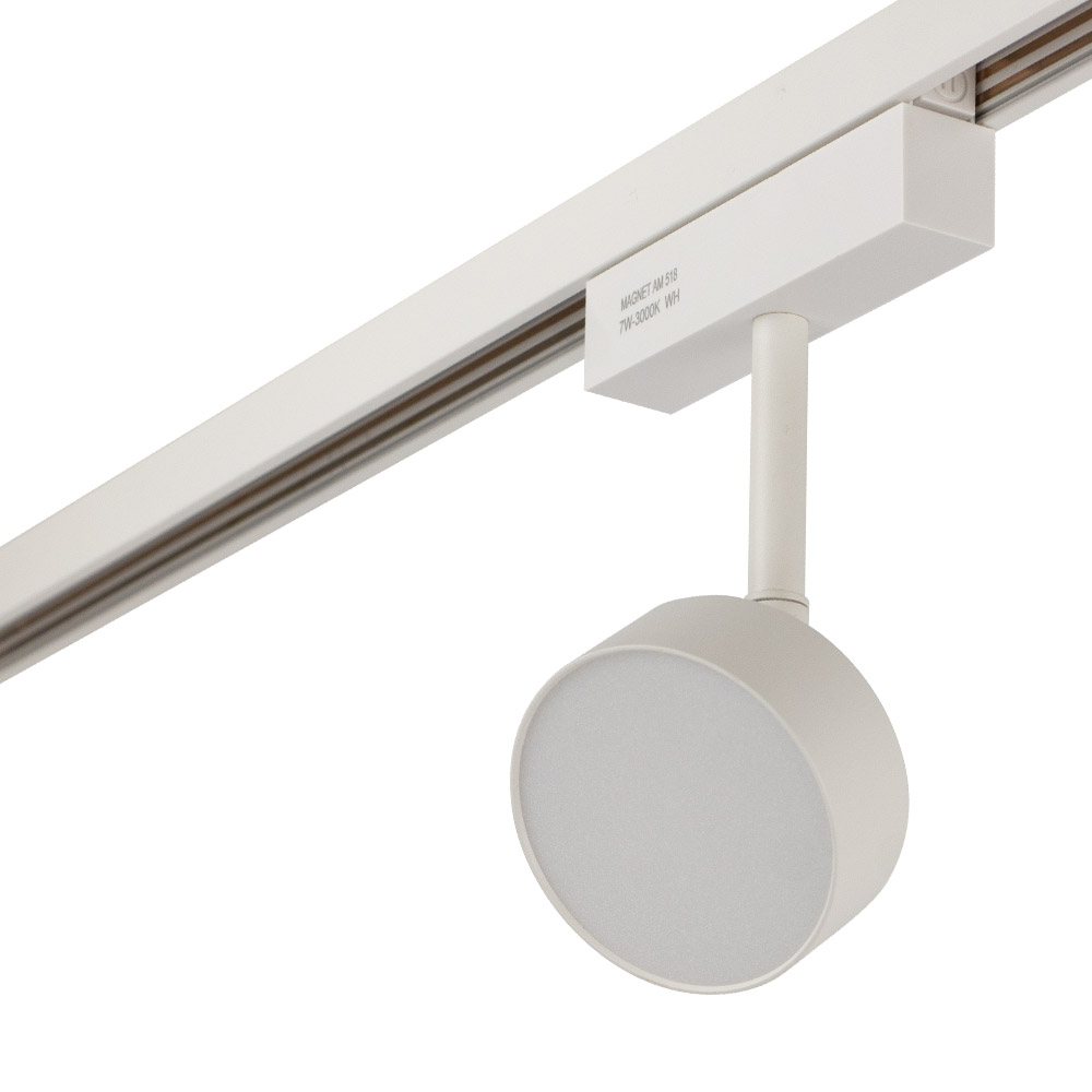 Магнитный трековый светильник OPAL, MAGNET AM518 7W 3000K WH