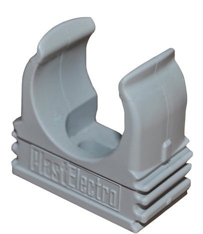 Клипса Plast Electro для труб  d=16 (черная или серая) шт PE 510 216