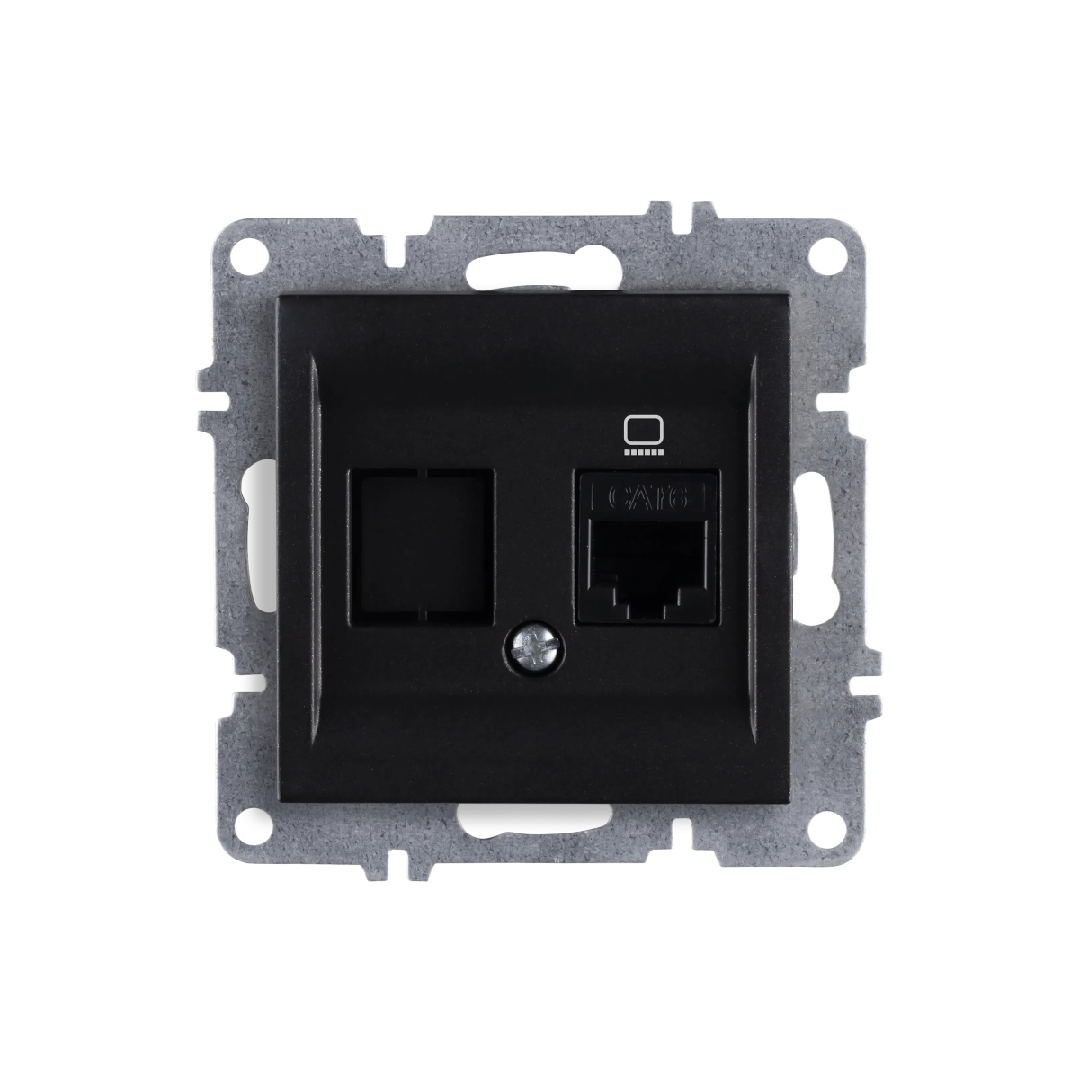 Розетка компьютерная Rj45 Cat6 механизм черн Arvia Electric Lavin/ Karen 50 07 2000 247