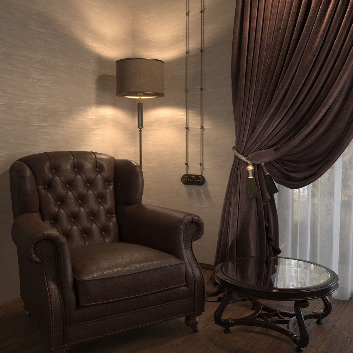 Розетка с заземлением бронзовый ретро W5771012